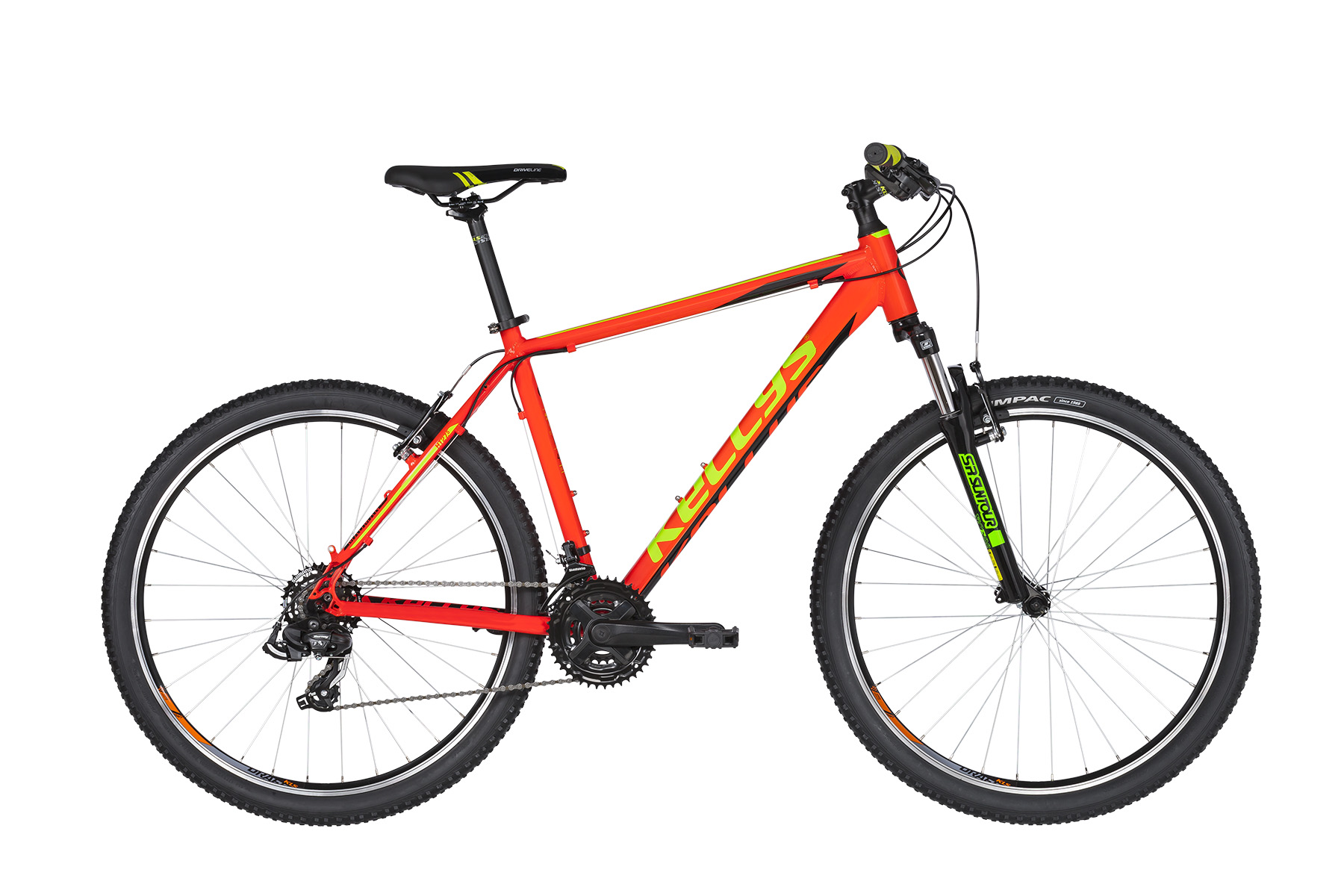 <strong>Bicicleta MTB hardtail&nbsp;</strong>cu roti de 26" cu cadru mic S.</p><p><strong>Bicicleta de munte&nbsp;</strong>cu echipare Shimano si 2 ani garantie in magazinul Doua Roti.</p><p><strong>Cadru:&nbsp;</strong>KELLYS Alutec RRC 26 - Race Ready Concept<br /><strong>Marime Cadru:&nbsp;</strong>345mm (XXS) / 395mm (XS) / 445mm (S)<br /><strong>Furca:</strong>&nbsp;SR SUNTOUR XCE (26), 80mm, coil spring<br /><strong>Set Cuveta:&nbsp;</strong>semi-integrated<br /><strong>B.B.Parts:&nbsp;</strong>cartridge (120mm)<br /><strong>Angrenaj:&nbsp;</strong>PROWHEEL (42x34x24) - length 170mm<br /><strong>Manete Schimbator:&nbsp;</strong>SHIMANO ST-EF41-7 EZ-fire Plus<br /><strong>Schimbator Fata:&nbsp;</strong>SHIMANO TZ30 (diam 31.8mm)<br /><strong>Schimbator Spate:&nbsp;</strong>SHIMANO TY500 (direct mount)<br /><strong>Viteze:&nbsp;</strong>21<br /><strong>Caseta:&nbsp;</strong>SHIMANO CS-HG200-7 (12-32)<br /><strong>Lant:&nbsp;</strong>KMC Z7 (108 links)<br /><strong>Frane:&nbsp;</strong>APSE Artek V-brake<br /><strong>Butuci:&nbsp;</strong>alloy / Shimano TY500 (32 holes)<br /><strong>Jante:&nbsp;</strong>KLS Draft Disc 559x19 32 holes<br /><strong>Spite:&nbsp;</strong>steel<br /><strong>Anvelope:&nbsp;</strong>&nbsp;IMPAC Ridgepac 54-559 (26x2.10)<br /><strong>Pipa:&nbsp;</strong>KLS Active - diam 28.6mm / bar bore 31.8mm / 8&deg; / length 75mm (XXS - S)<br /><strong>Ghidon:&nbsp;</strong>KLS Active RiseBar - diam 31.8mm / width 600mm (XXS) / 620mm (XS), 660mm (S)<br /><strong>Mansoane:&nbsp;</strong>KLS Advancer<br /><strong>Tija Sa:&nbsp;</strong>&nbsp;KLS Active - diam 27.2mm / length 350mm (XXS - S)<br /><strong>Sa:&nbsp;</strong>KLS DriveLine<br /><strong>Pedale:&nbsp;</strong>plastic